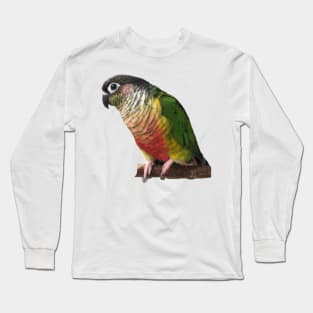 Green Cheek Conure Parrot Bird design, Love for birds Long Sleeve T-Shirt